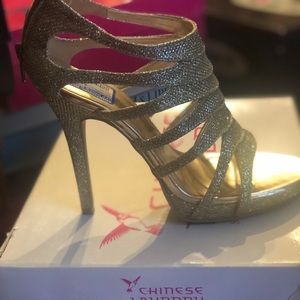 Leather strap oh heels